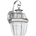 Generation Lighting - 8067-965 - One Light Outdoor Wall Lantern - Lancaster - Antique Brushed Nickel
