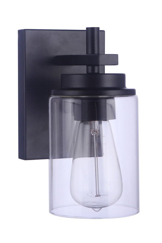 Reeves One Light Wall Sconce in Flat Black