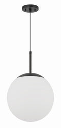 Craftmade - 56893-FB-WG - One Light Pendant - Gaze - Flat Black