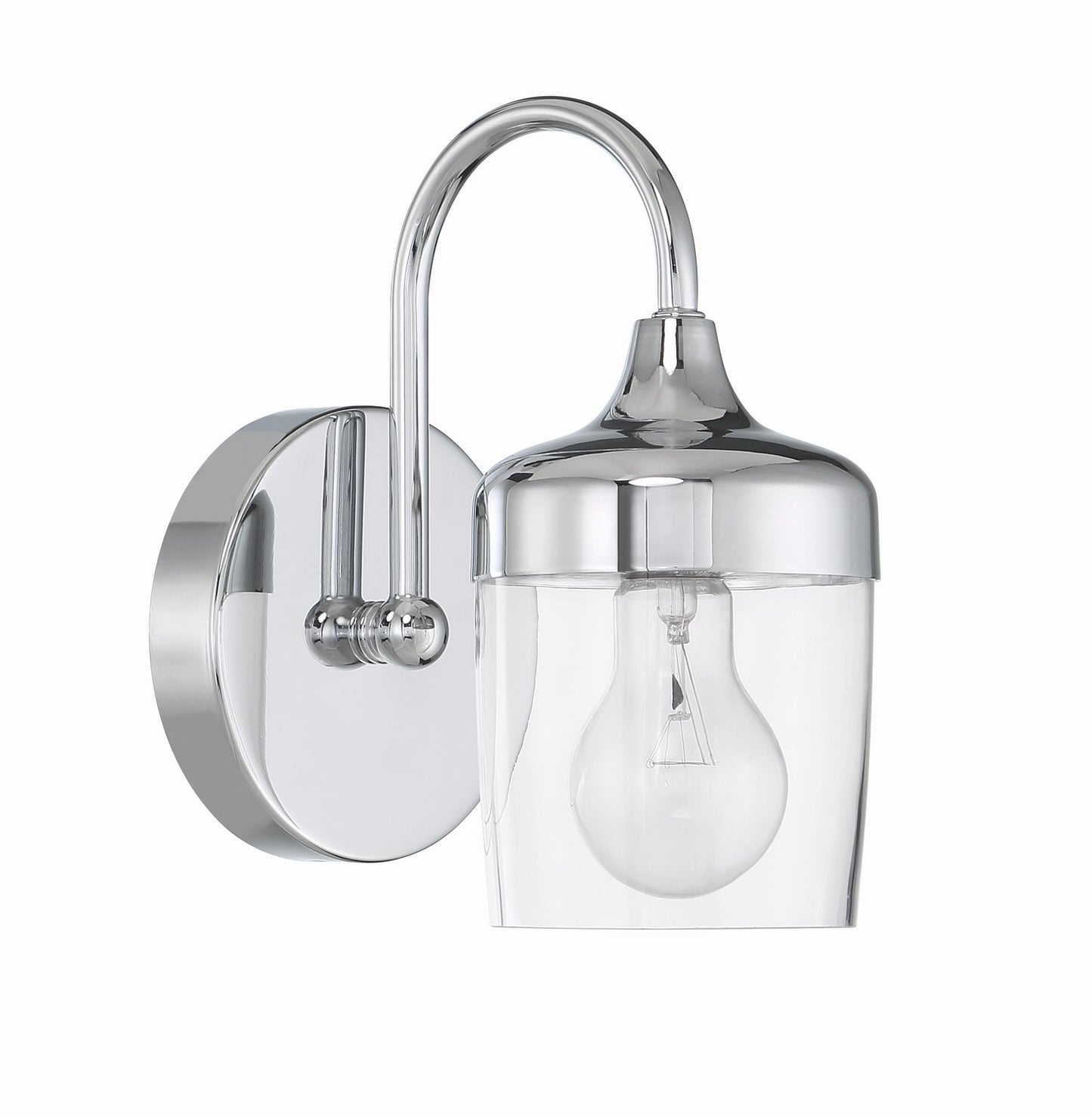 Wrenn One Light Wall Sconce in Chrome