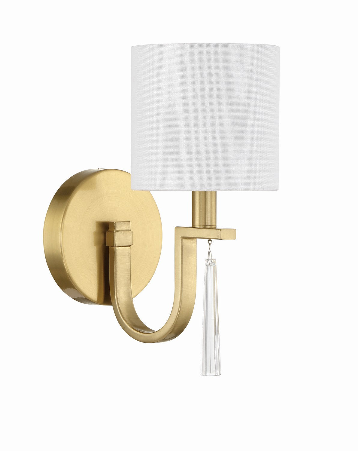 Fortuna One Light Wall Sconce in Satin Brass