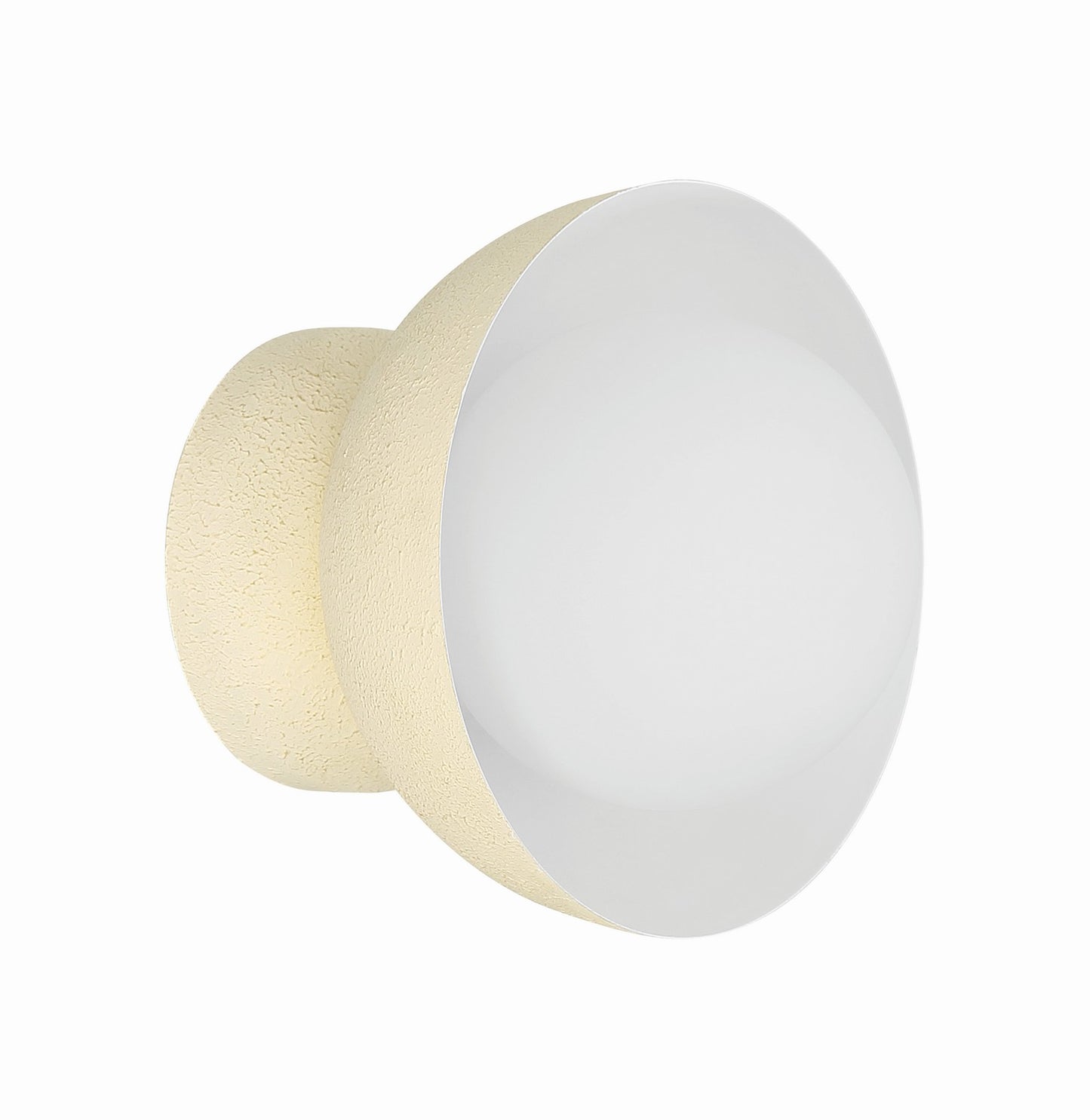 Ventura Dome One Light Wall Sconce in Cottage White