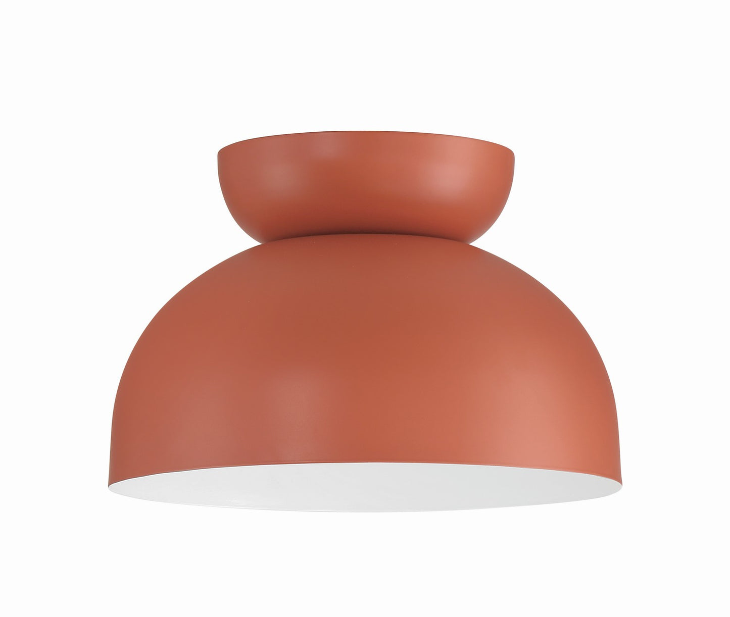 Ventura Dome One Light Flushmount in Baked Clay
