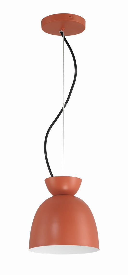 Ventura Dome One Light Mini Pendant in Baked Clay