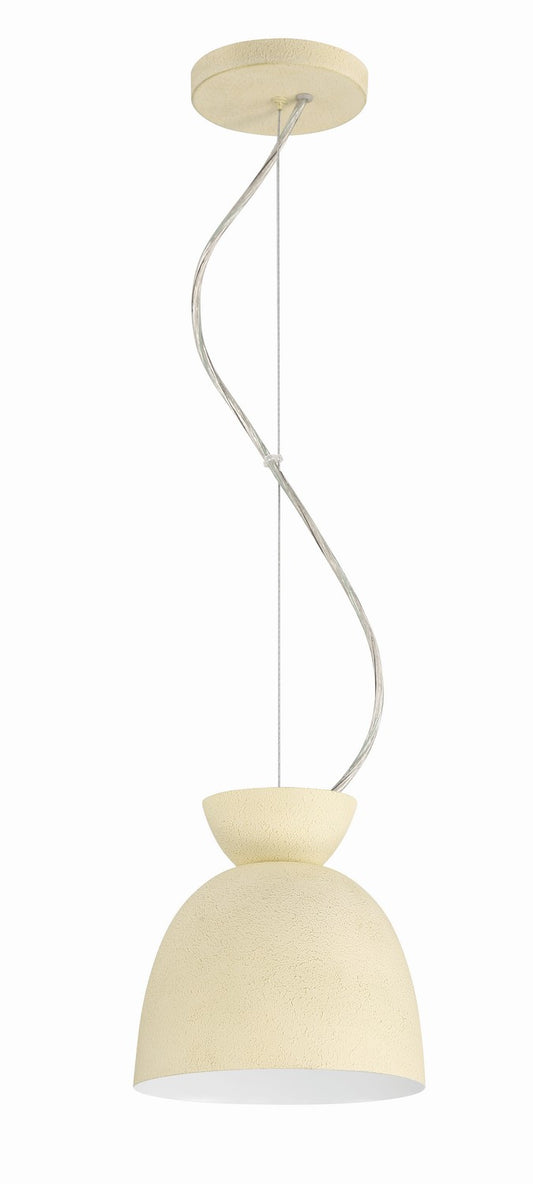 Ventura Dome One Light Mini Pendant in Cottage White