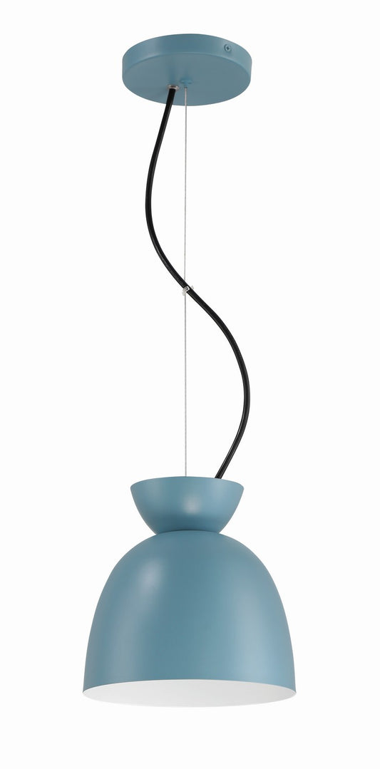 Ventura Dome One Light Mini Pendant in Dusty Blue