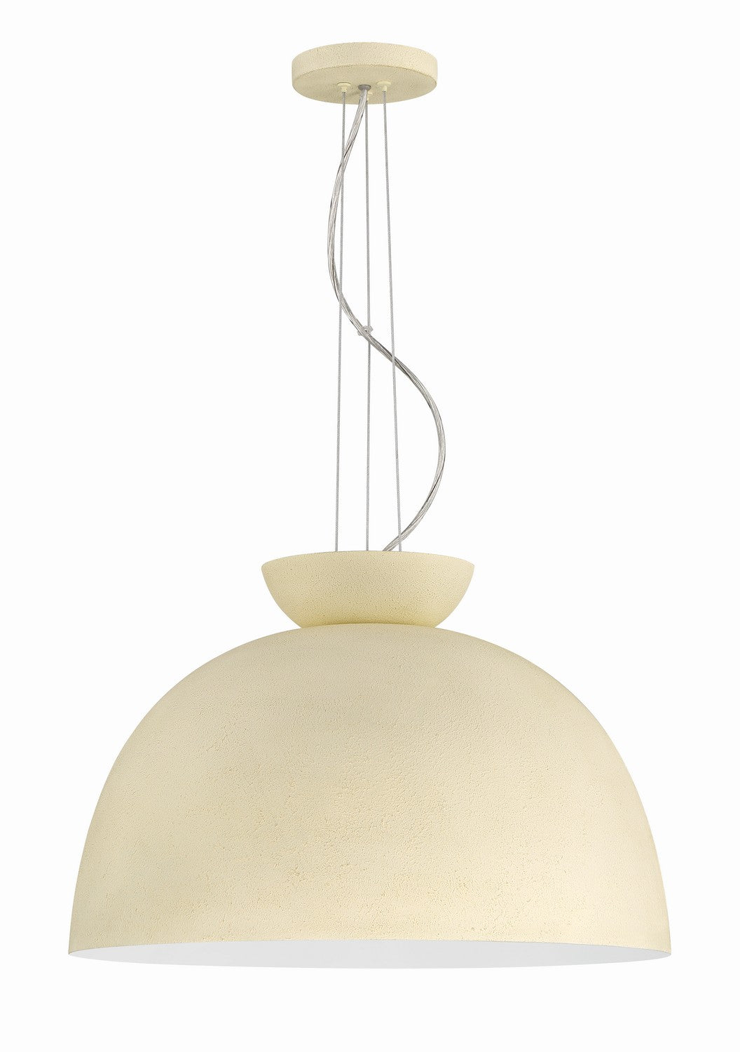 Ventura Dome One Light Pendant in Cottage White