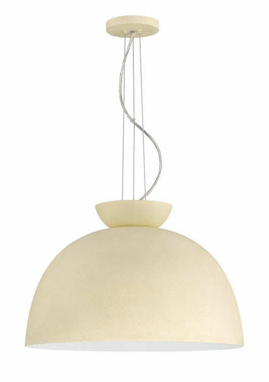 Ventura Dome One Light Pendant in Cottage White