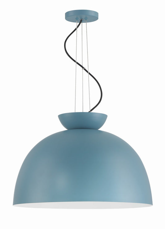 Ventura Dome One Light Pendant in Dusty Blue