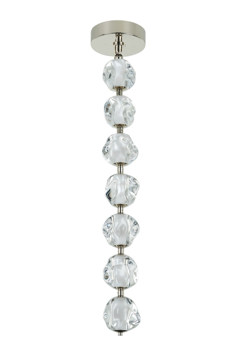 Jackie LED Pendant in Polished Nickel