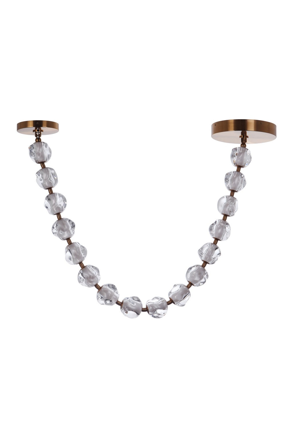 Jackie LED Pendant in Satin Brass