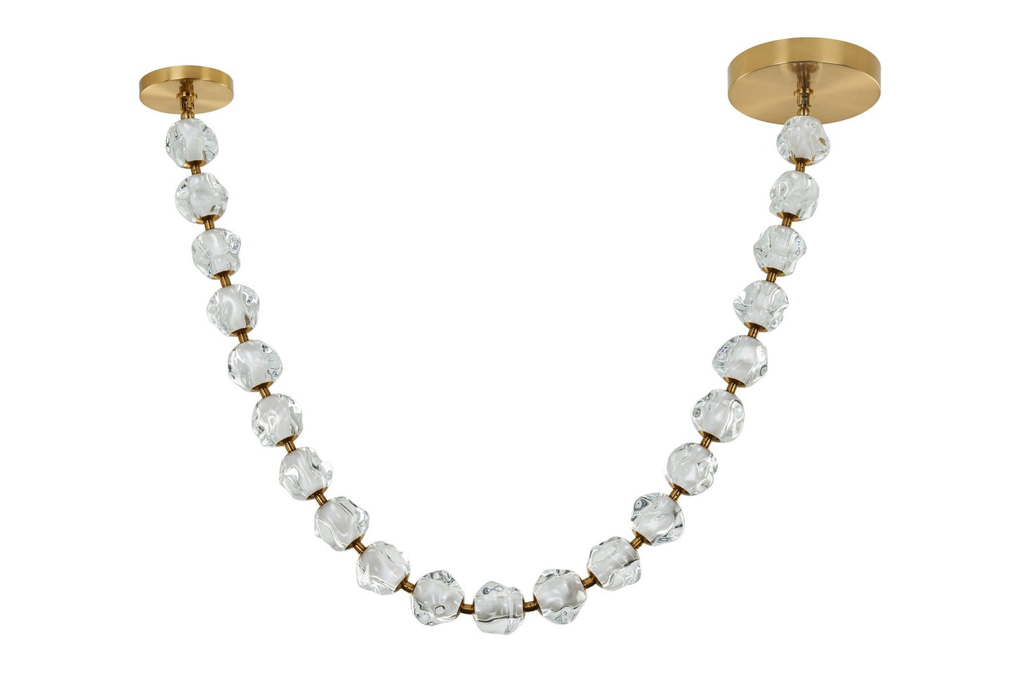 Jackie LED Pendant in Satin Brass
