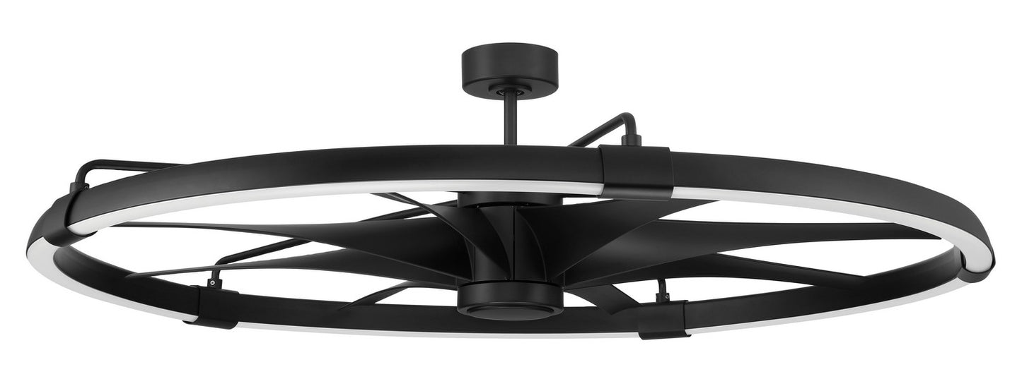 Craftmade - AXL57FB8 - 52" Ceiling Fan - Axel Indoor/Outdoor - Flat Black