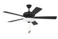 Craftmade - ECF111FB5-FBGW - 52" Ceiling Fan - Eos 3 Light Bowl - Flat Black