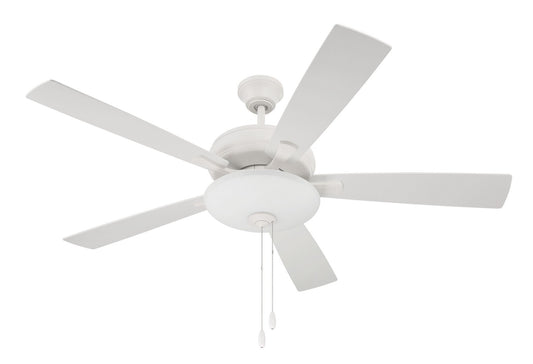 Eos 3 Light Bowl 52" Ceiling Fan in White