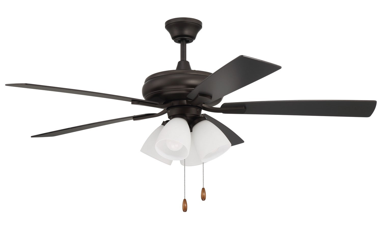 Craftmade - ECF114ESP5-ESPWLN - 52" Ceiling Fan - Eos Frost 4 Light - Espresso