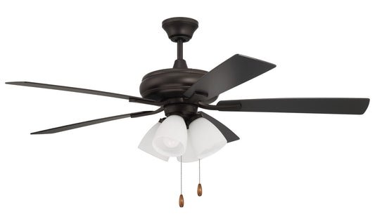Eos Frost 4 Light 52" Ceiling Fan in Espresso