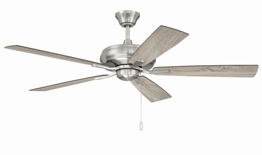 Eos 52" Ceiling Fan in Brushed Polished Nickel