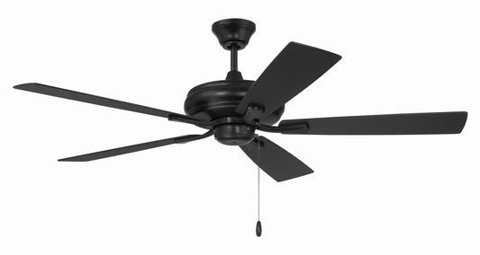 Craftmade - ECF52FB5-FBGW - 52" Ceiling Fan - Eos - Flat Black