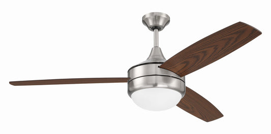 Phaze II 3-Blade 52" Ceiling Fan in Brushed Polished Nickel