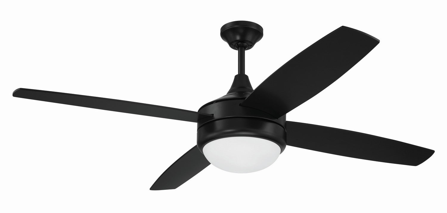 Craftmade - PHZ52FB4 - 52" Ceiling Fan - Phaze II 4- Blade - Flat Black