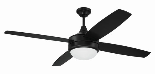 Craftmade - PHZ52FB4 - 52" Ceiling Fan - Phaze II 4- Blade - Flat Black
