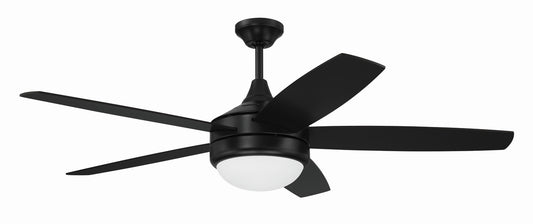 Phaze II 5- Blade 52" Ceiling Fan in Flat Black