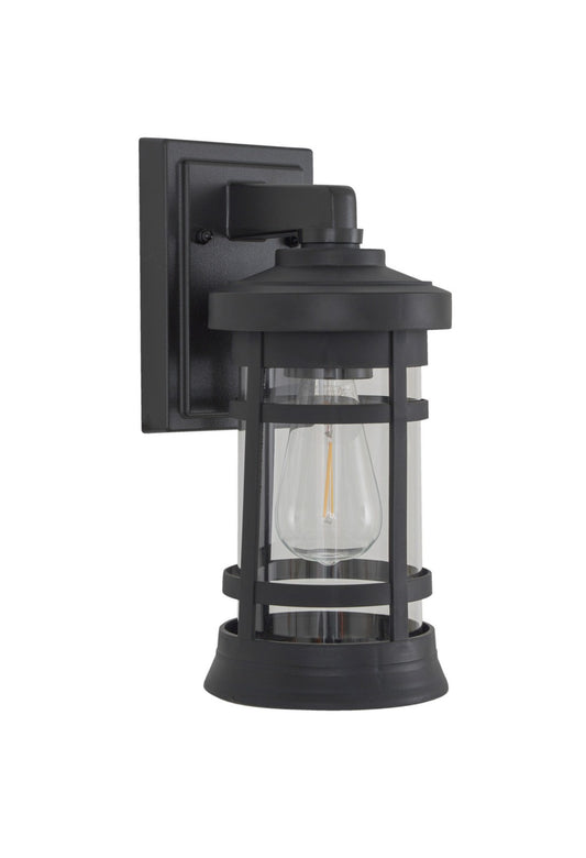 Resilience Lanterns One Light Outdoor Lantern in Textured Black