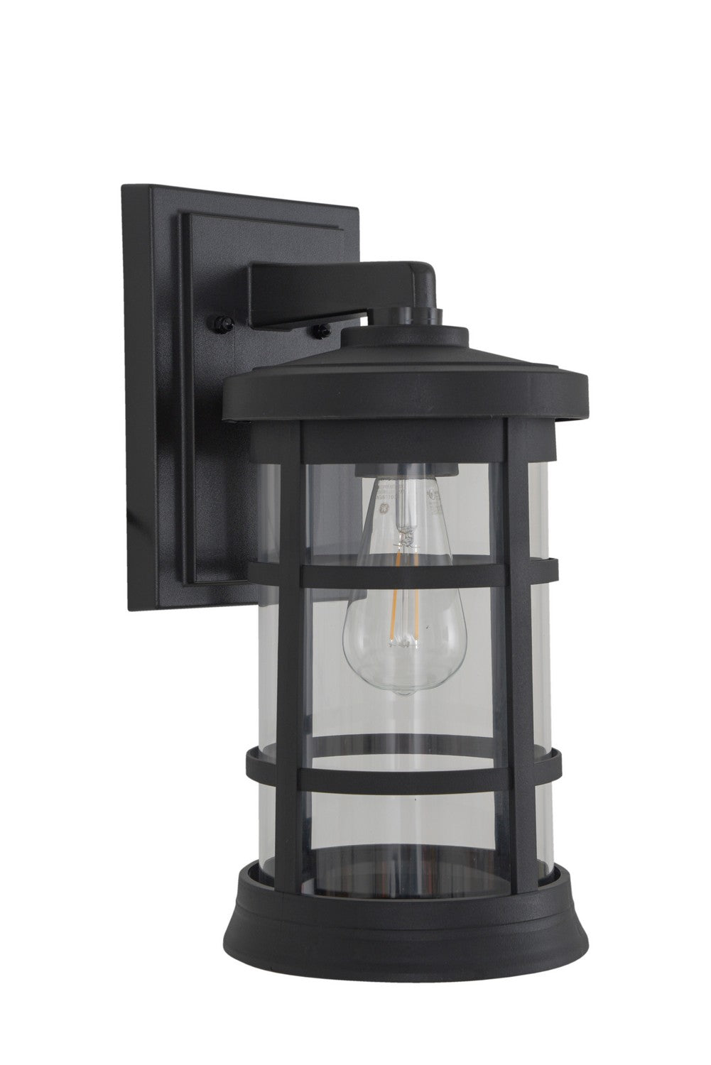 Resilience Lanterns One Light Outdoor Lantern in Textured Black