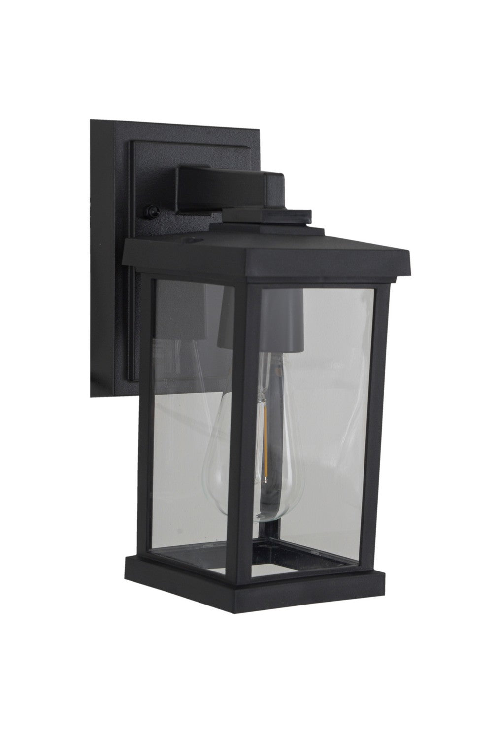 Resilience Lanterns One Light Outdoor Lantern in Textured Black