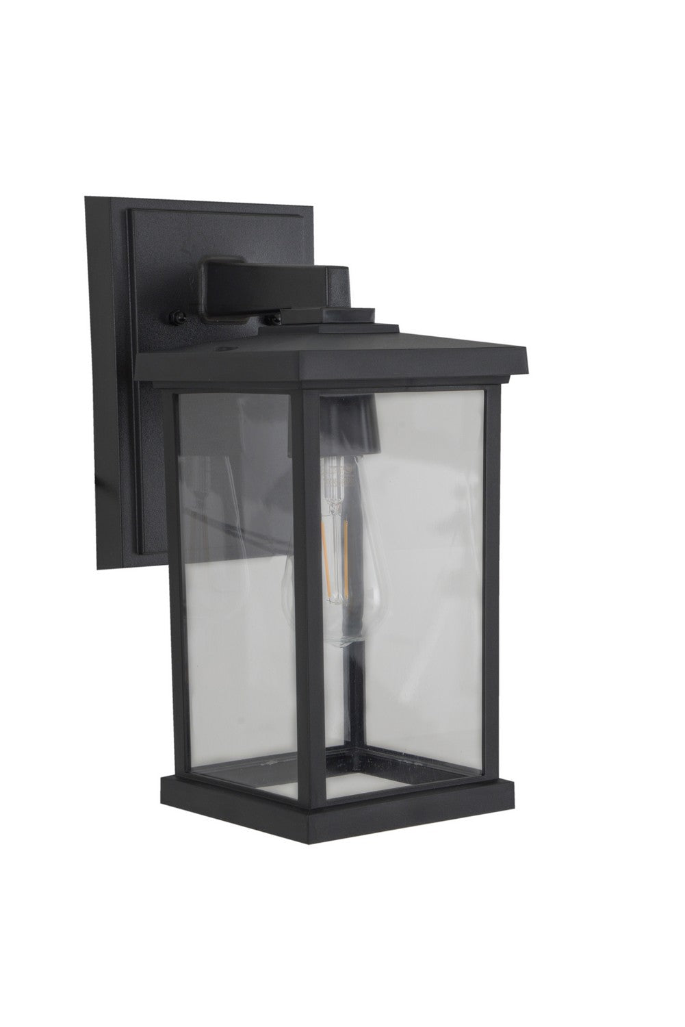 Resilience Lanterns One Light Outdoor Lantern in Textured Black