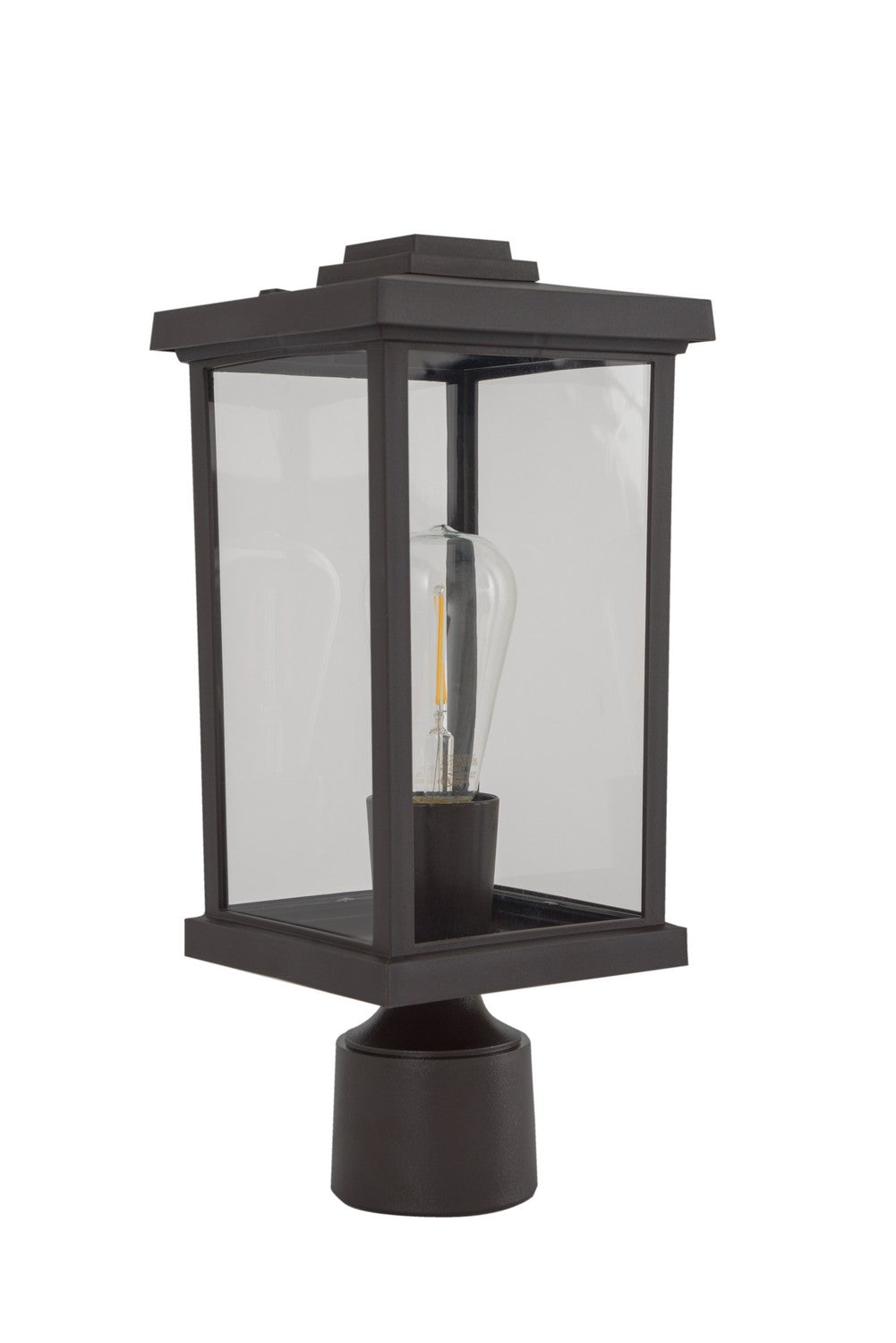 Resilience Lanterns One Light Post Mount in Bronze