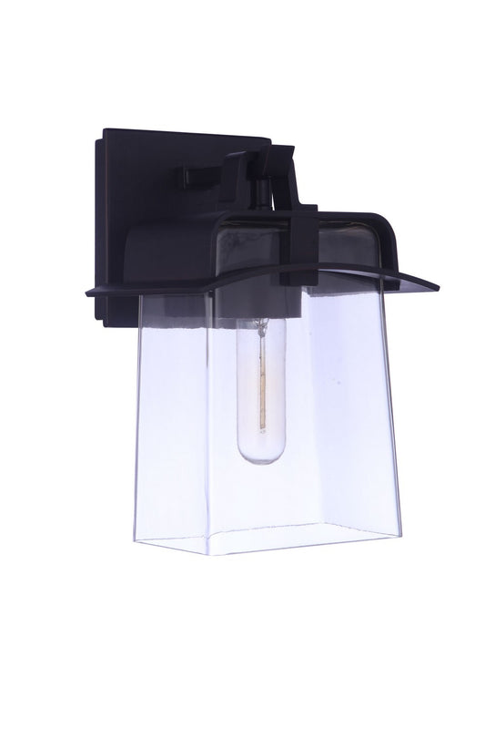 Smithy One Light Outdoor Lantern in Aged Bronze Brushed