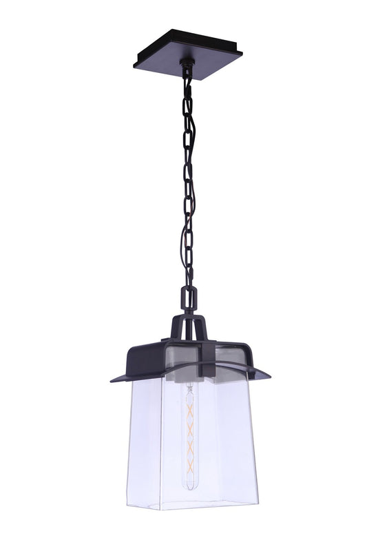 Smithy One Light Outdoor Pendant in Aged Bronze Brushed