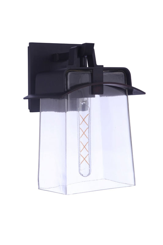 Smithy One Light Outdoor Lantern in Aged Bronze Brushed