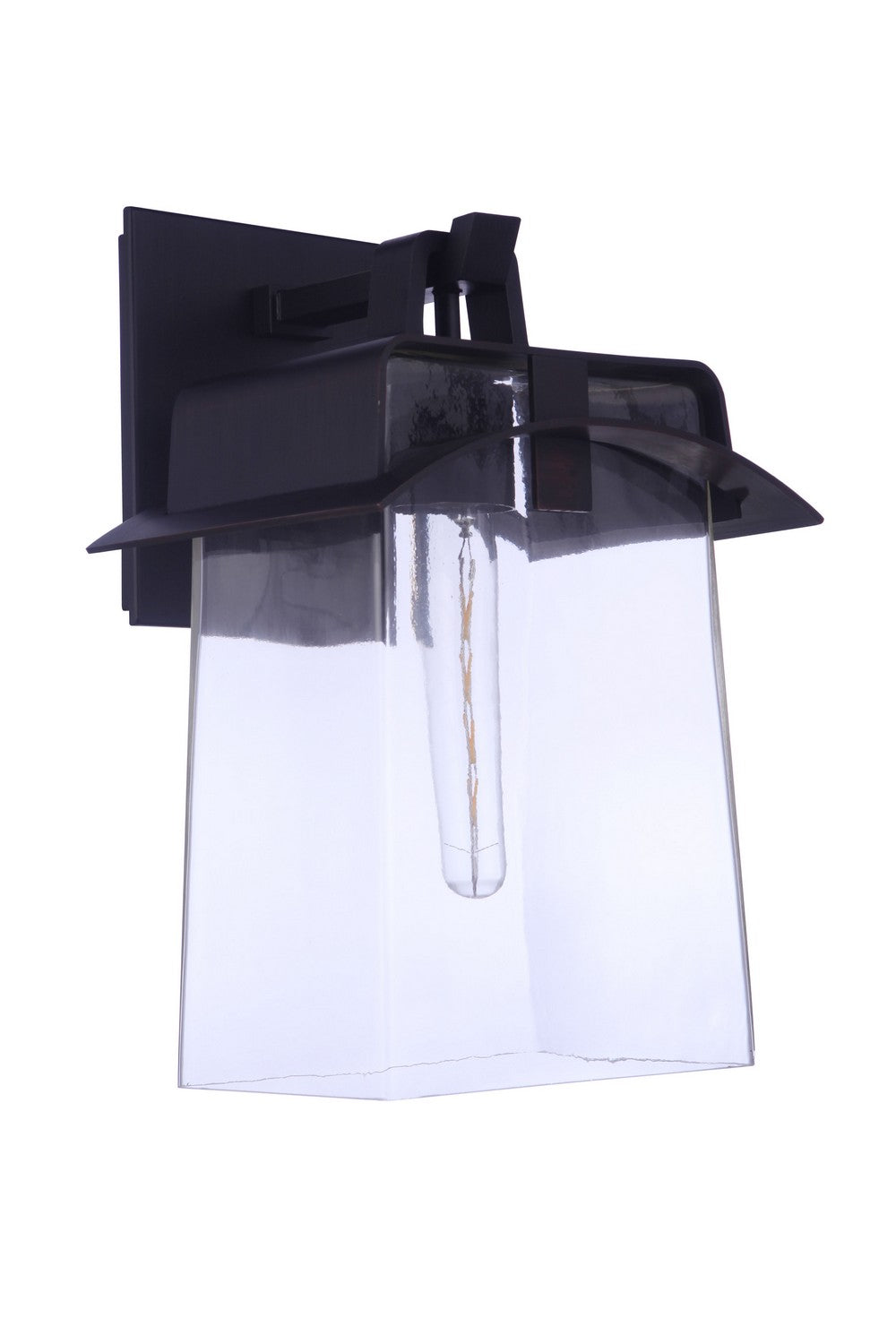 Smithy One Light Outdoor Lantern in Aged Bronze Brushed