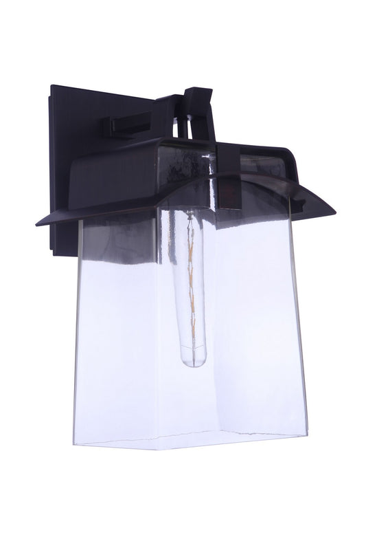 Smithy One Light Outdoor Lantern in Aged Bronze Brushed