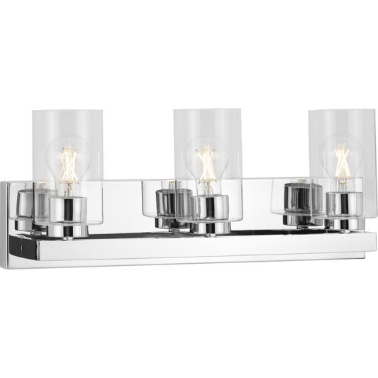 Goodwin Three Light Vanity in Polished Chrome