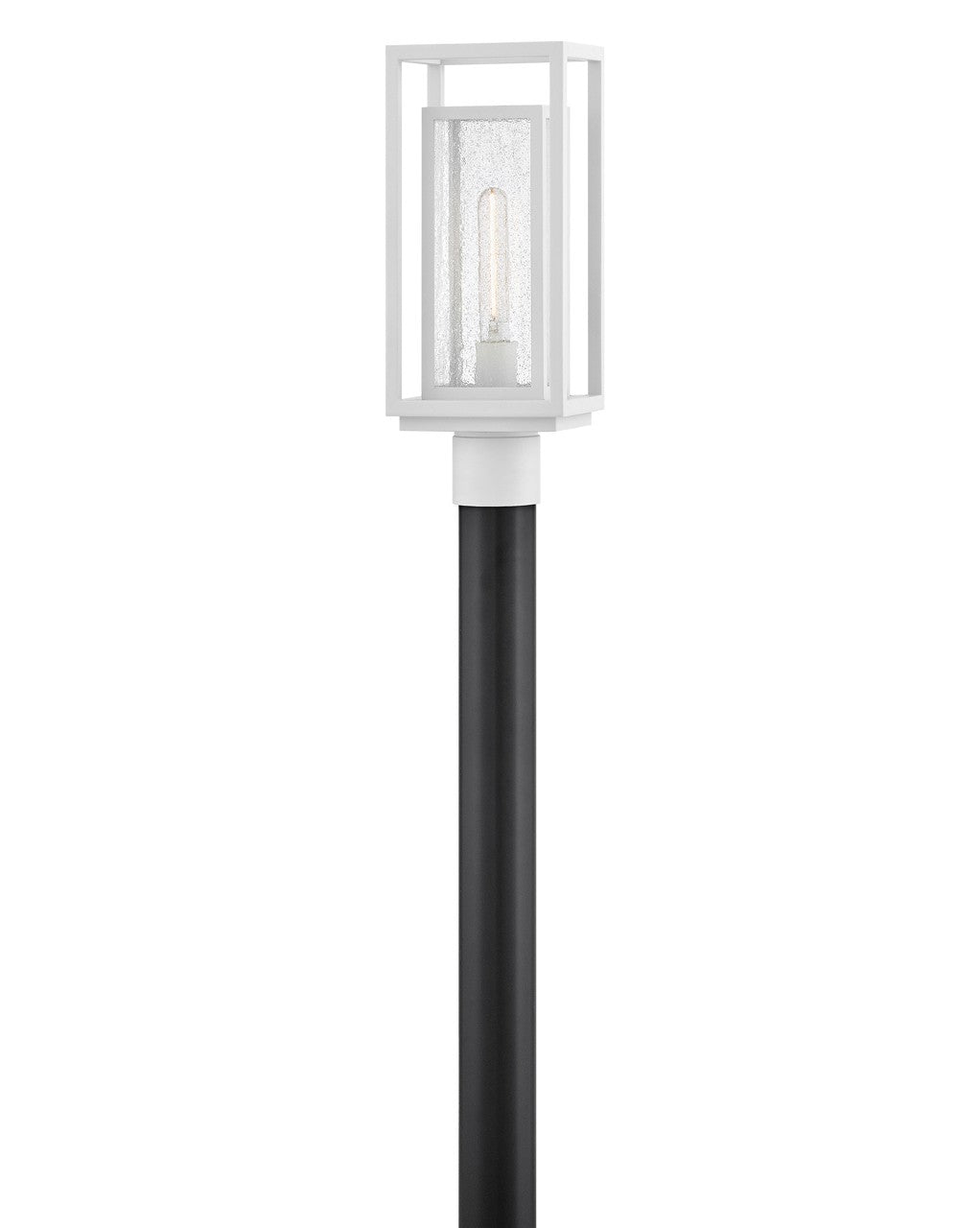 Republic LED Post Mount in Textured White