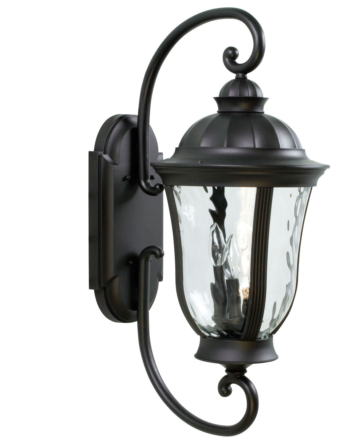 Frances Three Light Wall Mount in Oiled Bronze (Outdoor)
