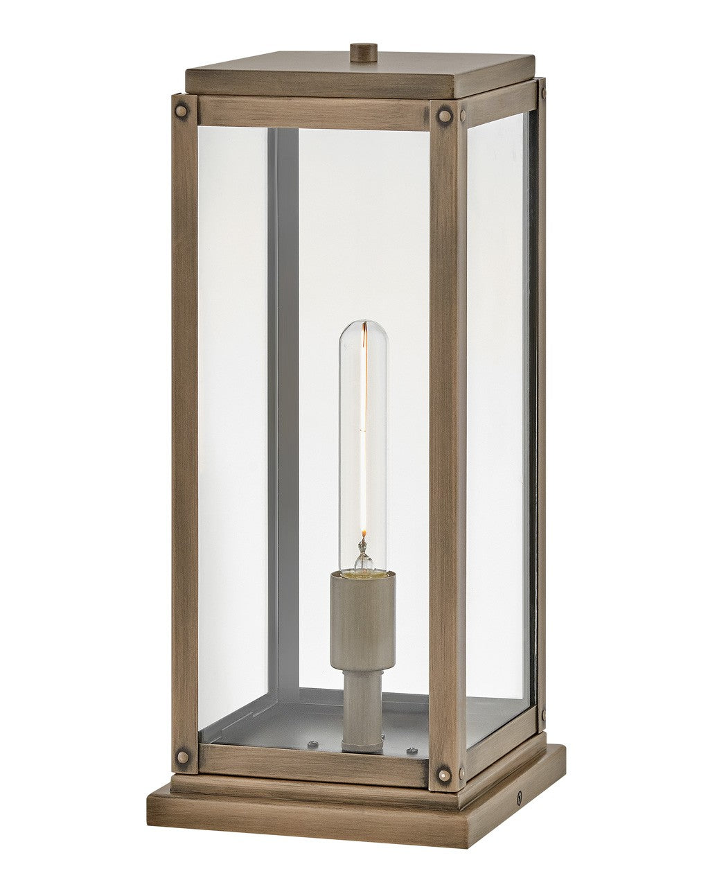 Max LED Pier Mount in Burnished Bronze