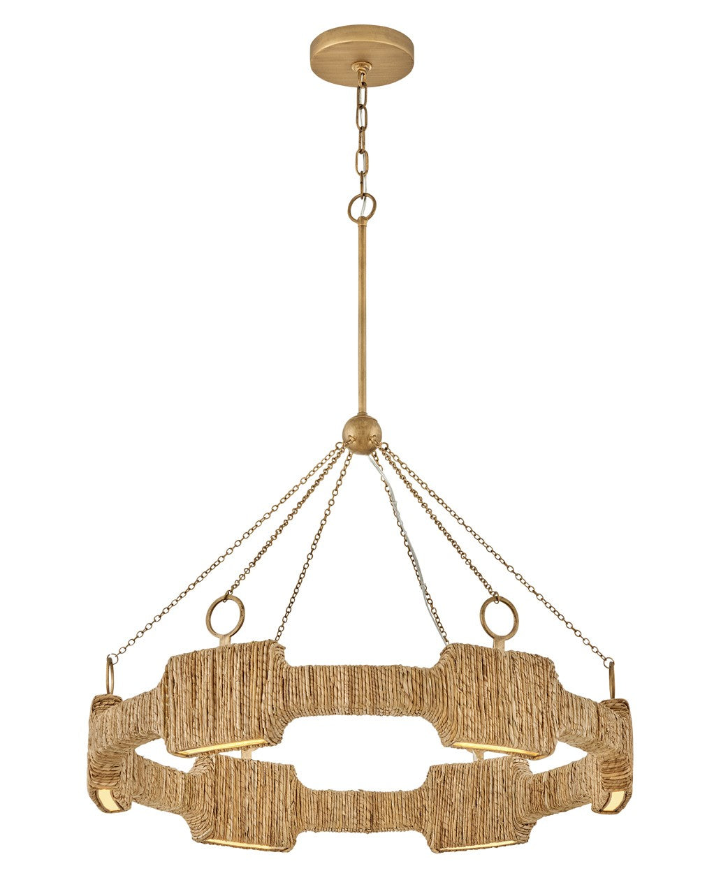 Raffi LED Chandelier in Burnished Gold