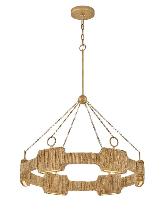 Raffi LED Chandelier in Burnished Gold