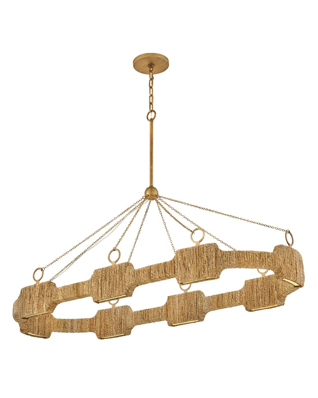 Raffi LED Linear Pendant in Burnished Gold