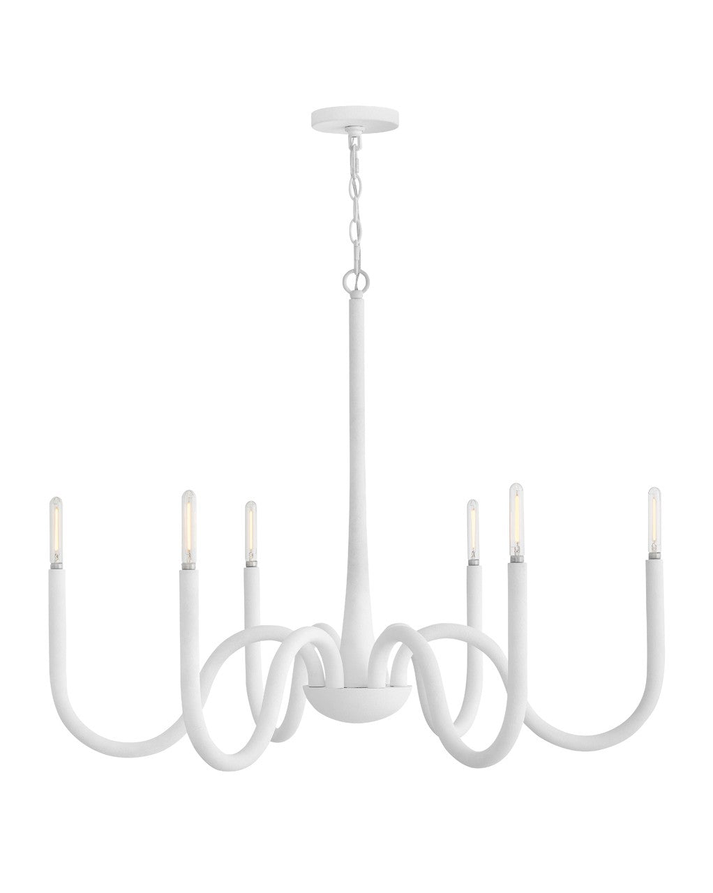 Maris LED Chandelier in Textured Plaster