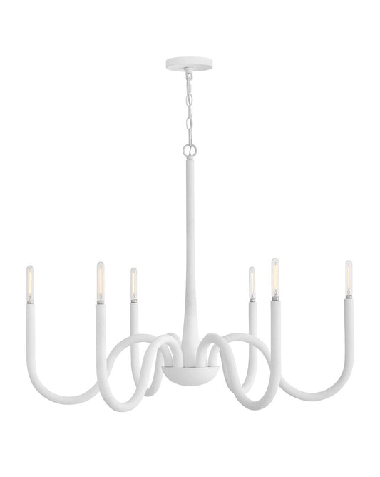 Maris LED Chandelier in Textured Plaster
