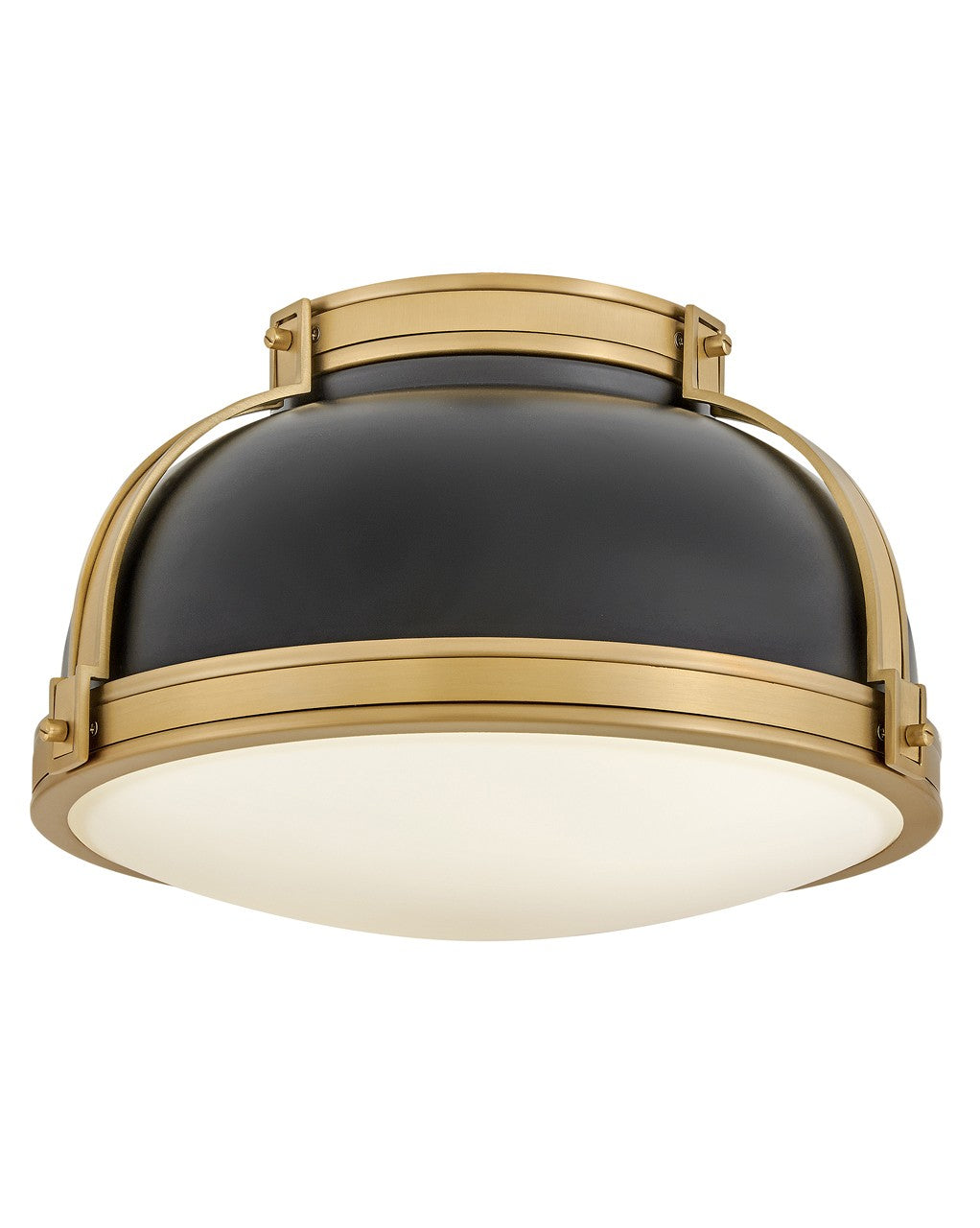 Barton LED Flush Mount in Black