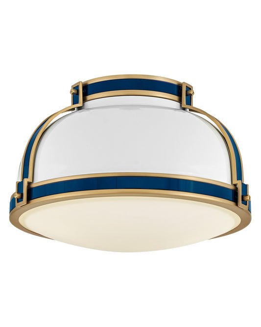 Barton LED Flush Mount in Gloss White