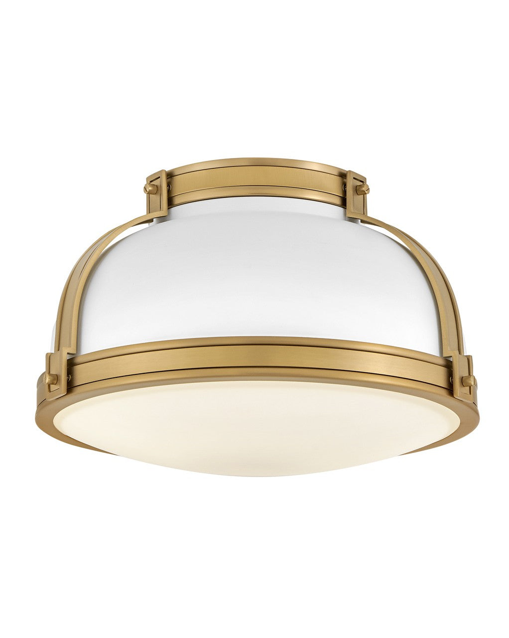 Barton LED Flush Mount in Matte White