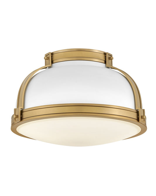 Barton LED Flush Mount in Matte White